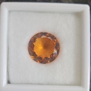 Elegant Orange Citrine Gemstone Pendant